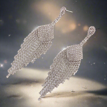 Wholesale5PCS Drop Diamond Tassel Earrings