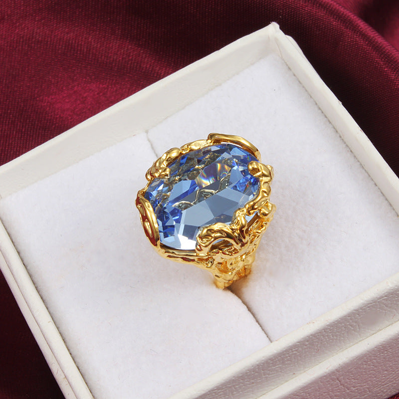 18K Gold Plated zircon ring