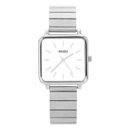 Women's Stainless Steel Square Minimalist Watch