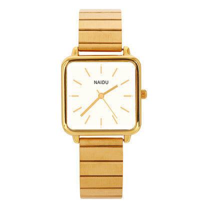 Women's Stainless Steel Square Minimalist Watch