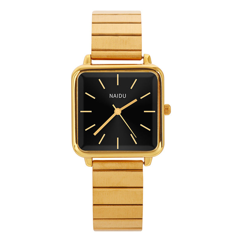 Women's Stainless Steel Square Minimalist Watch