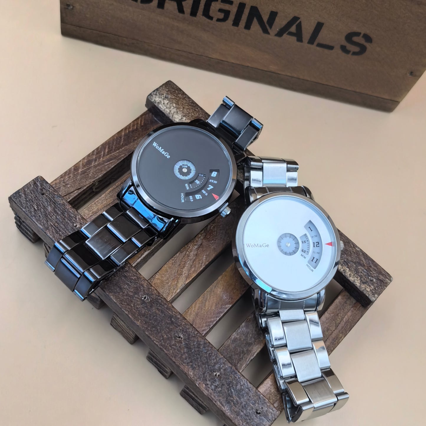 Men Stainless Steel Quartz Unique watches