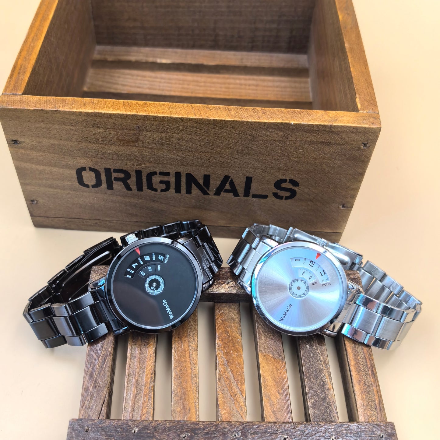 Men Stainless Steel Quartz Unique watches