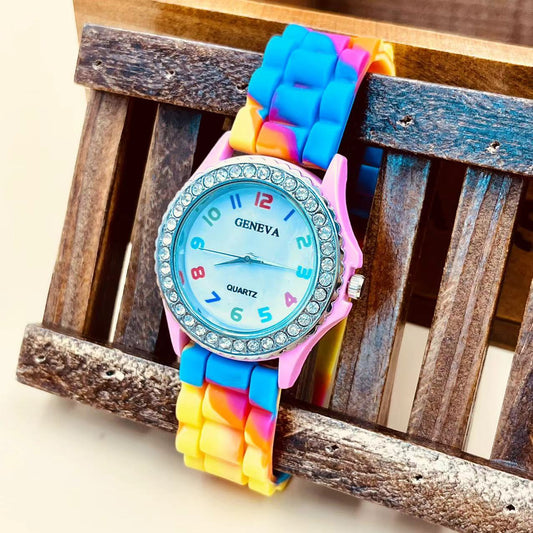 Women's Candy Color Geneva Silicone Watches