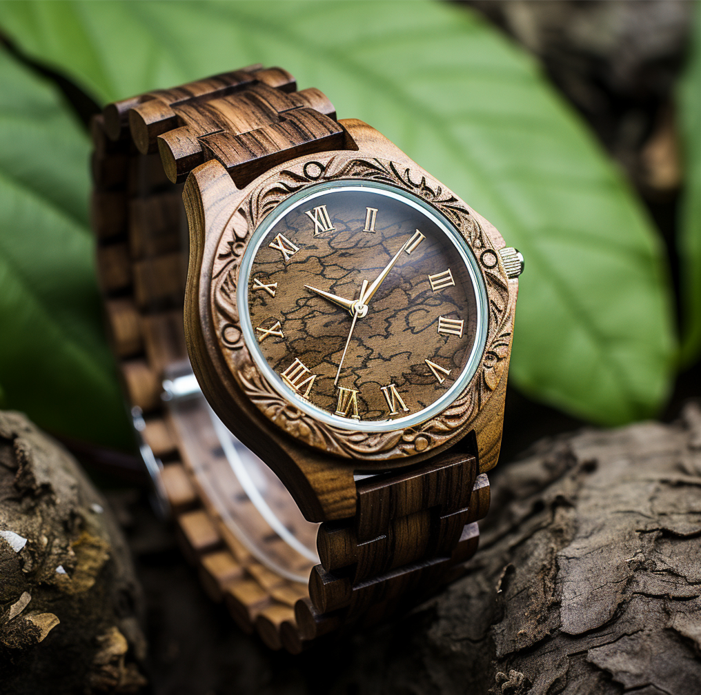 Exquisite Wooden Timepiece Watch