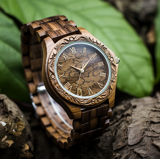 Exquisite Wooden Timepiece Watch