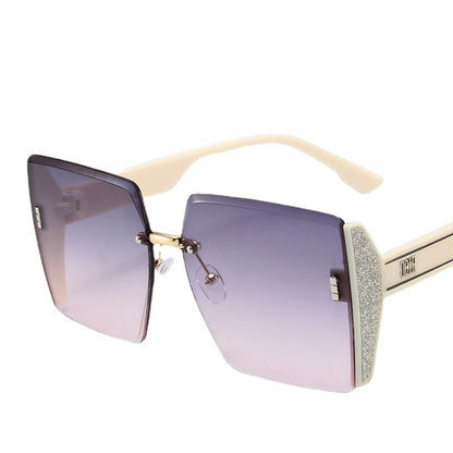 2023 PC Large Frameless Square Sunglasses