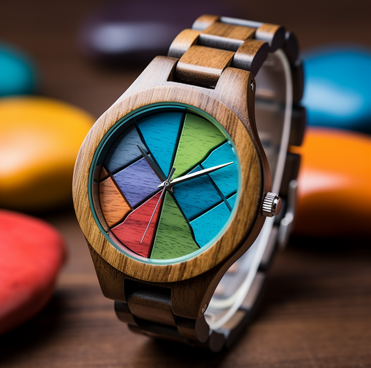 Stylish Colorful Wooden Watch