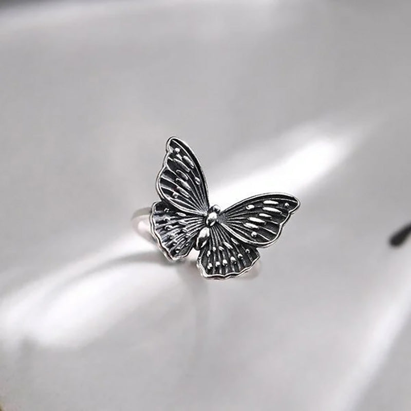 🦋 Sterling Silver Vintage Butterfly Ring