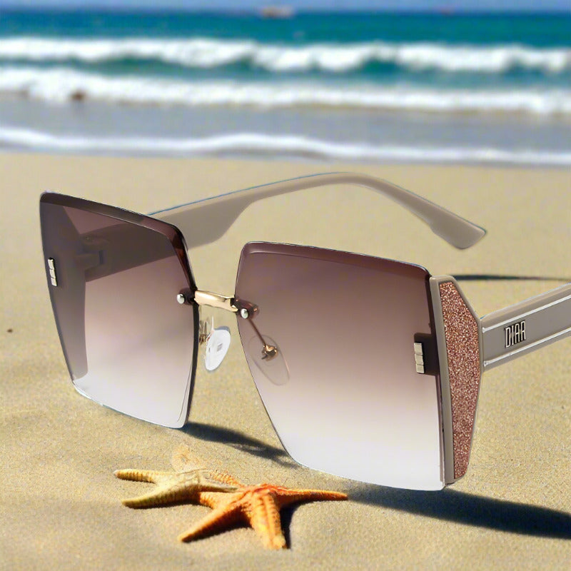 2023 PC Large Frameless Square Sunglasses