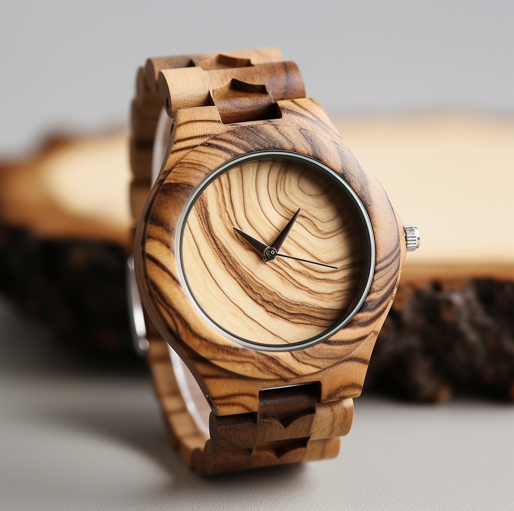 Vintage-Inspired Wooden Watch