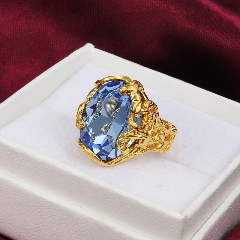 18K Gold Plated zircon ring