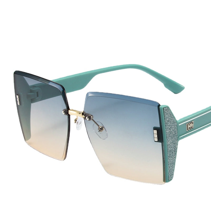 2023 PC Large Frameless Square Sunglasses