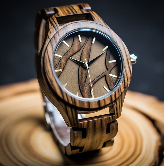 Captivating Vintage Wooden Watch