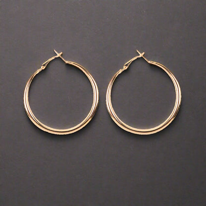 Alloy ring earrings