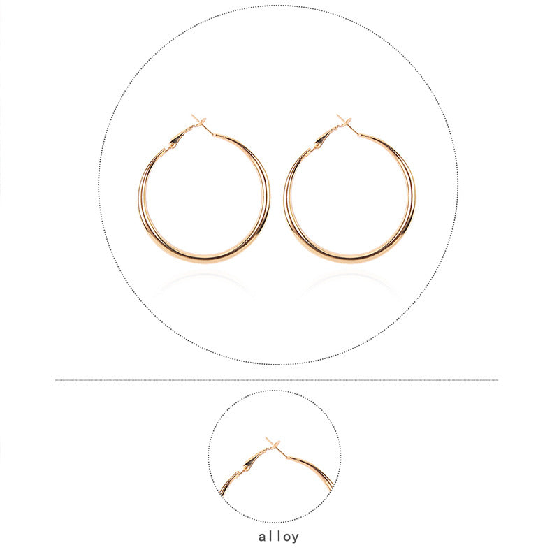 Alloy ring earrings