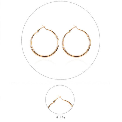 Alloy ring earrings