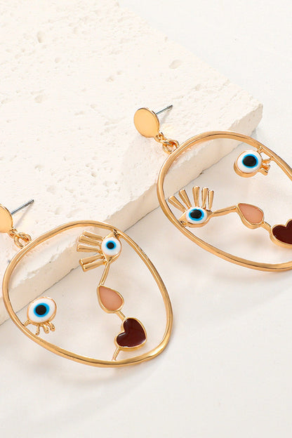 Abstract Face Earrings