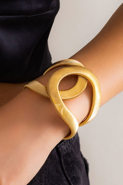 Adjustable Open-ended Punk Bangle Bracelets