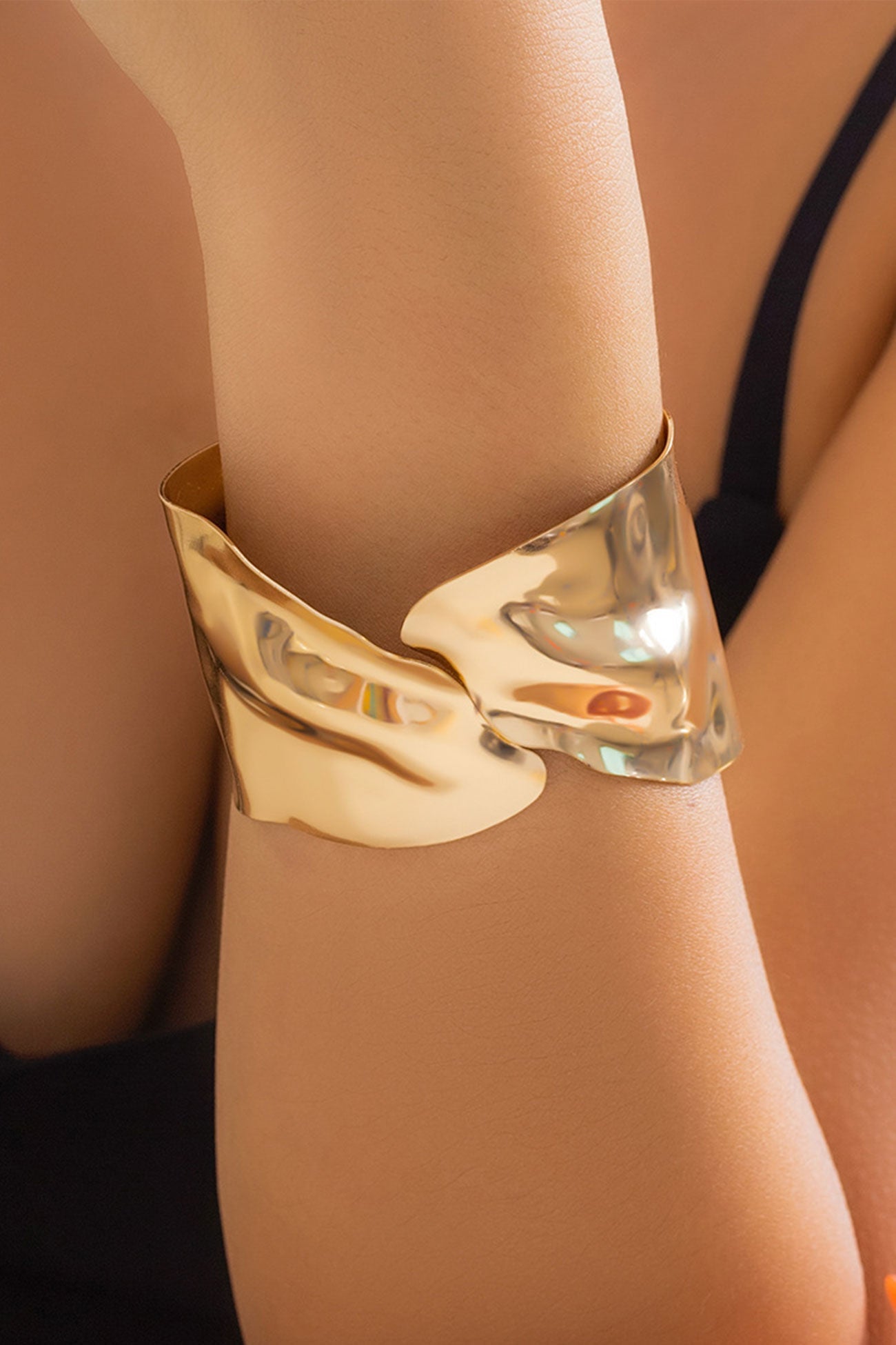 Adjustable Open-ended Punk Bangle Bracelets