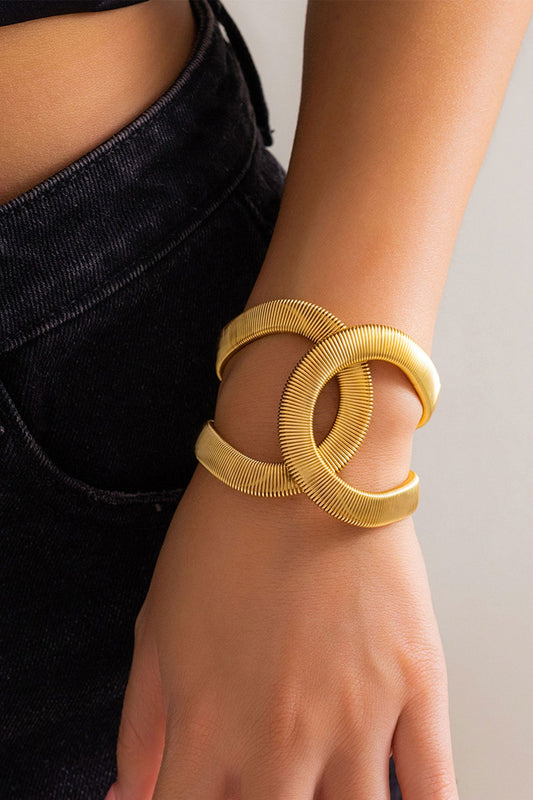 Adjustable Open-ended Punk Bangle Bracelets