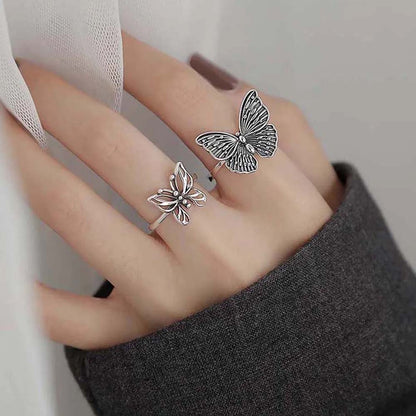 🦋 Sterling Silver Vintage Butterfly Ring