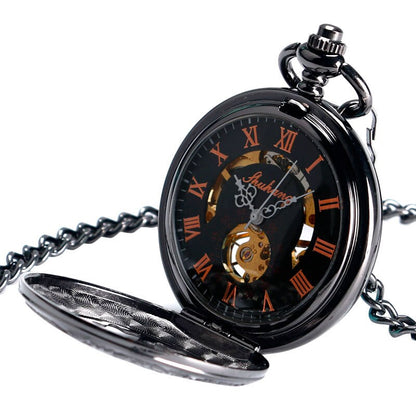 Black Pocket Watch Clover