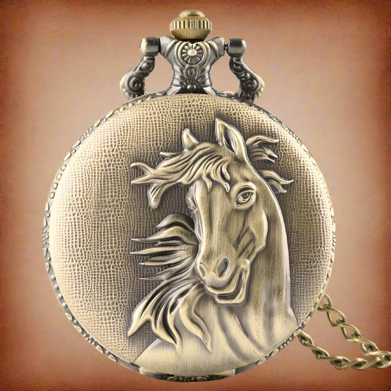 Bronze Horse Pocket Watch