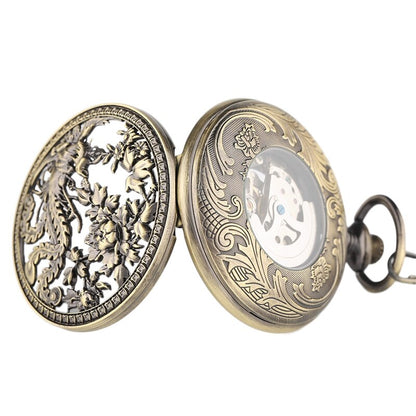 Mechanical Charming Phoenix Pocket Watch