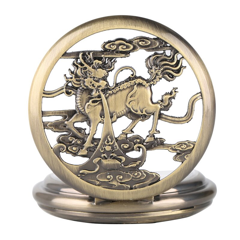 Mechanical Chinese Dragon Pocket Watch