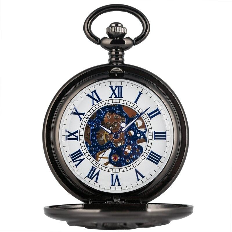 Mechanical Black Deer Pocket Watch