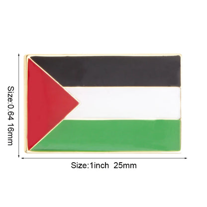 4pcs Palestine Flag Brooch Pin Badge