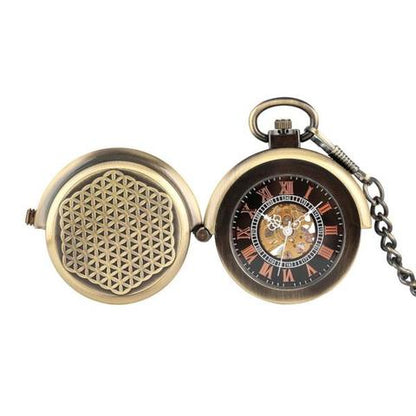 Flower of Life Pocket Watch