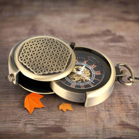 Flower of Life Pocket Watch