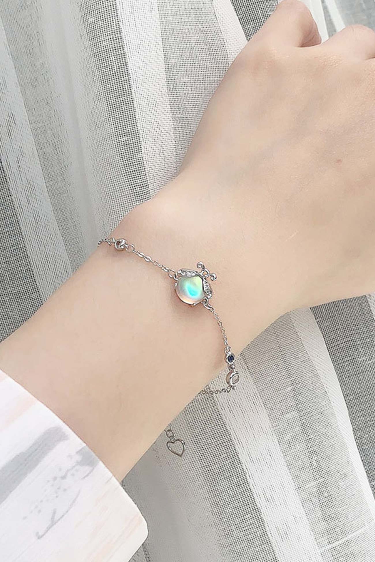 925 Sterling Silver Forest Firefly Bracelet