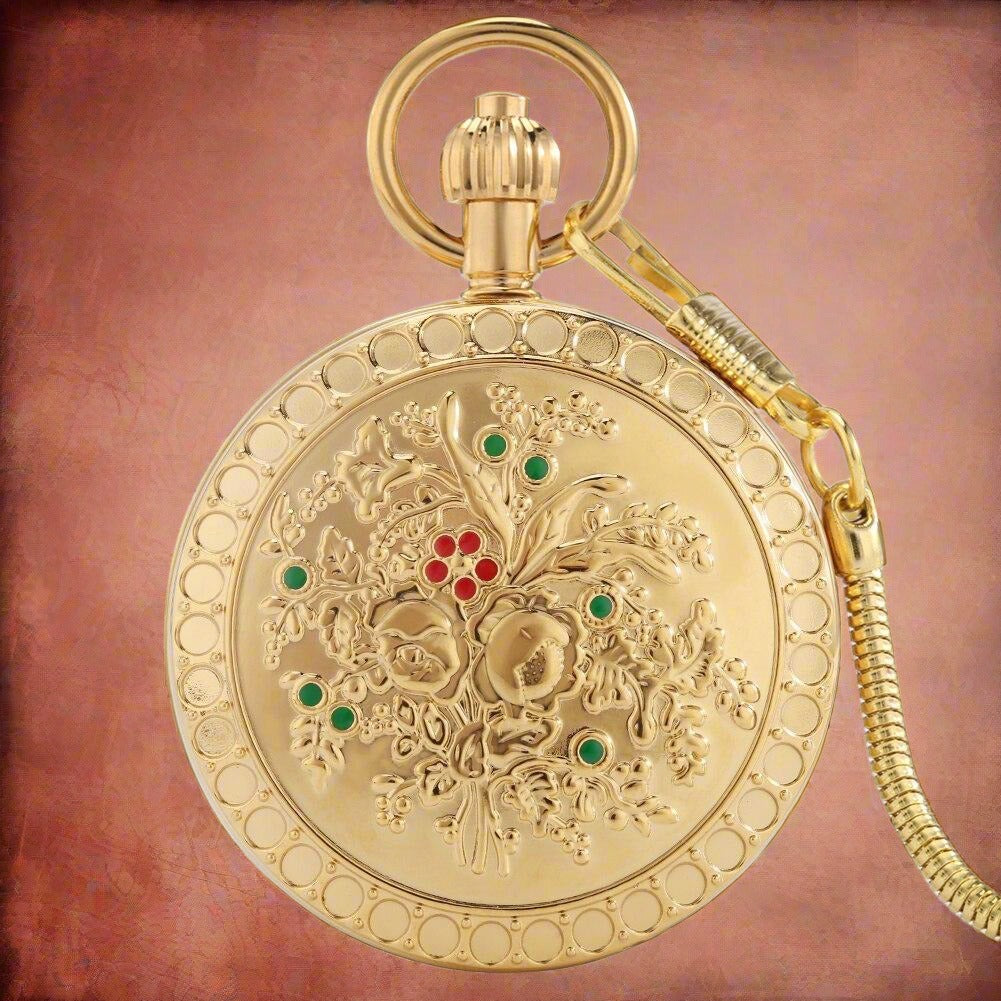 Gold Mechanical Pocket Watch