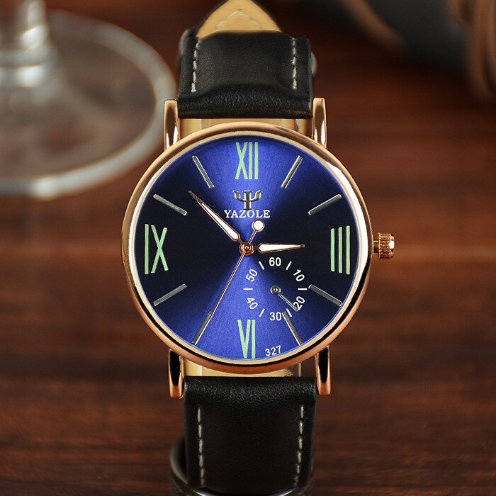 Yazole Watch Fashion Leisure Watches Business Men Luminous Roman Designer Watch