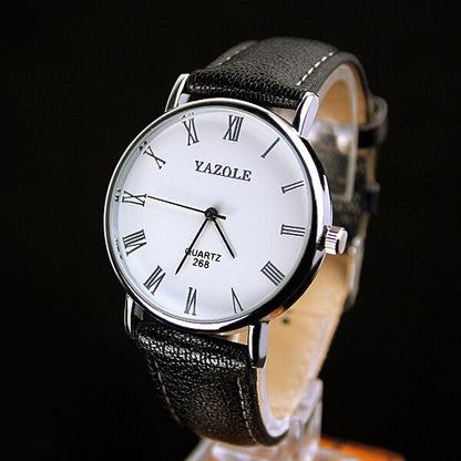 Yazole Watch Simple Style Quartz Watch Business Fashion Unique Leisure Leather Watches