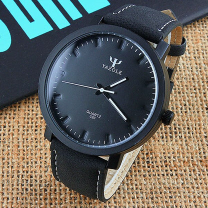 Yazole Simple Style Quartz Watch Business Fashion Luminous Large Dail T Watches