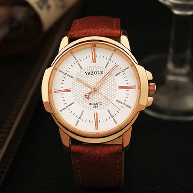 Yazole Brand Luxury Famous Business Men's Watch Male Clock Fashion Quartz Watch