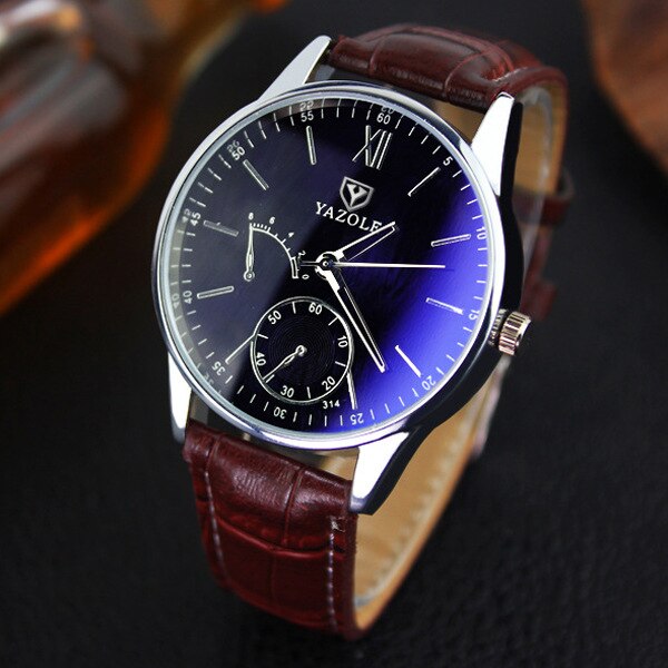 Yazole Watch Business Belt Men's Fashion Designer Quartz Watch Unique Leisure Leather Watches