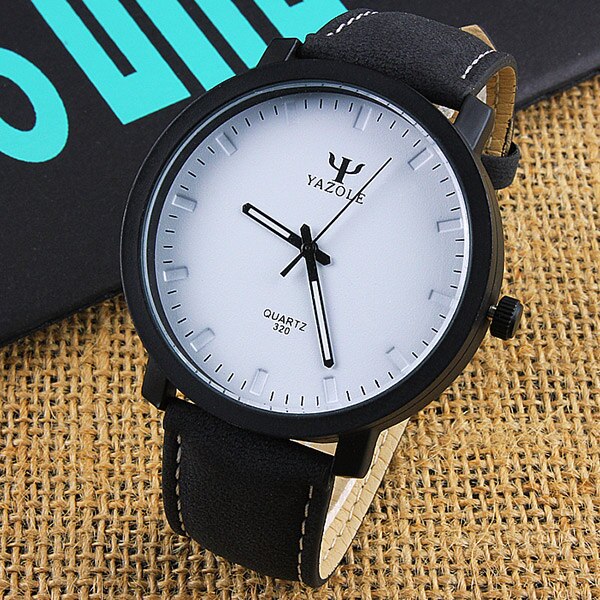 Yazole Simple Style Quartz Watch Business Fashion Luminous Large Dail T Watches