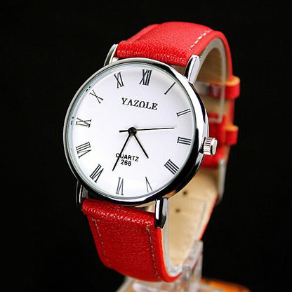 Yazole Watch Simple Style Quartz Watch Business Fashion Unique Leisure Leather Watches