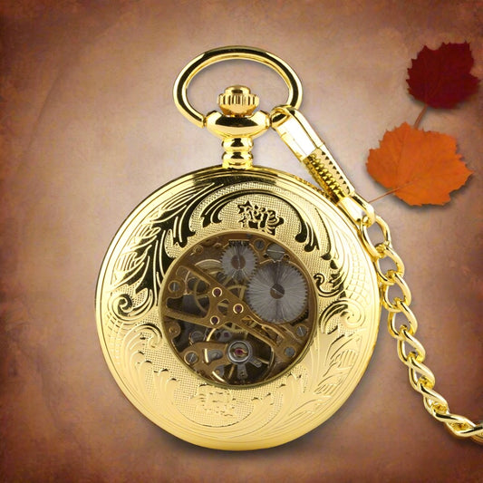 Half Hunter Gold Pocket Watch