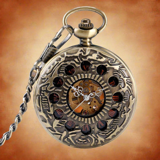 Mechanical Pocket Watch 12 Circles