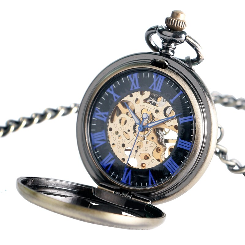 Mechanical Pocket Watch Floral