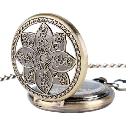 Mechanical Pocket Watch Floral