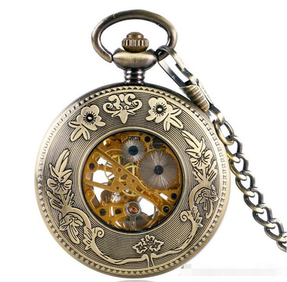 Mechanical Pocket Watch Koi Carp