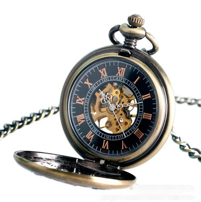 Mechanical Pocket Watch Koi Carp