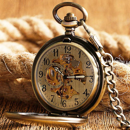 Mechanical Pocket Watch Legendary Golden